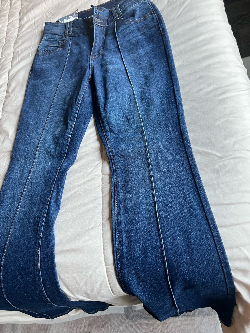 Dark Blue Women's Flared Jeans